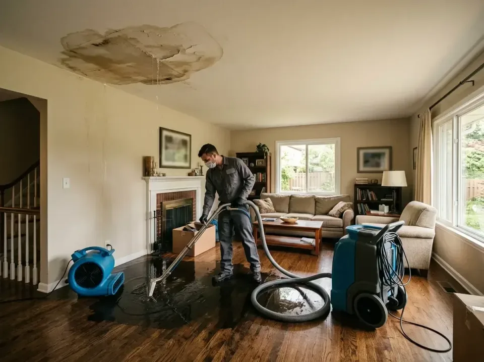 attic-pipe-burst-ceiling-drip-008 — frequently asked questions, Water Damage Restoration & Carpet Care in Adrian, MO